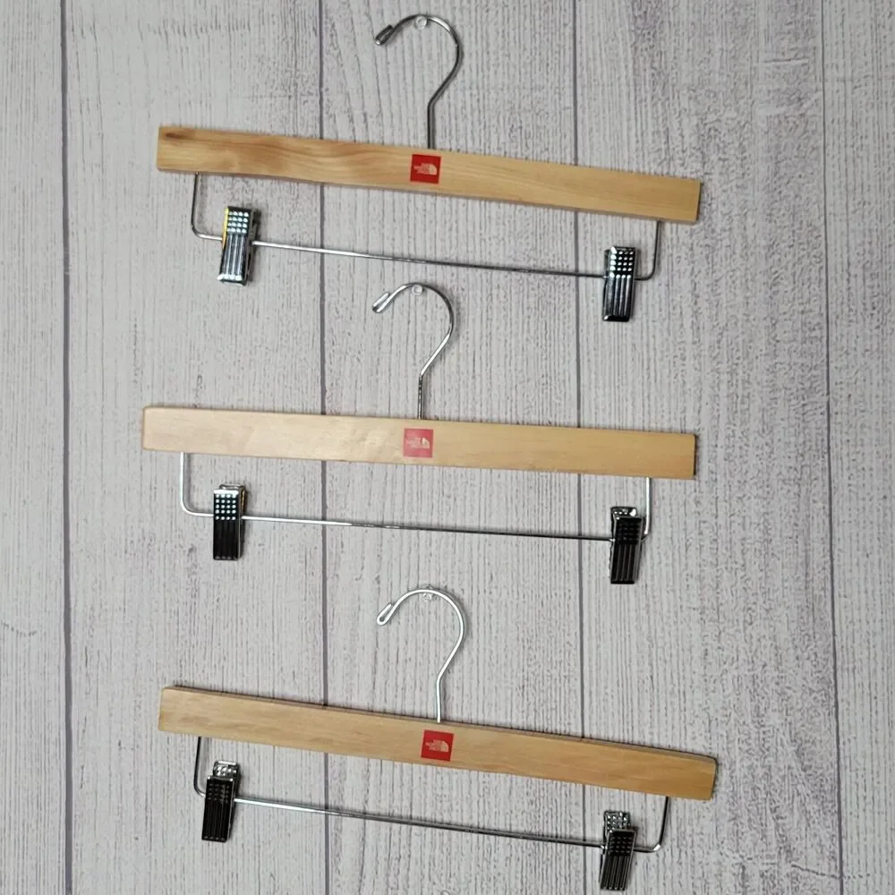 Lot of 7 - The North Face Wooden Pants Hangers